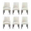 Beever Modern 6-Piece Dining Chair Set in Cream