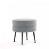 Bailey Mid-Century Modern Upholstered Accent Ottoman in Gray