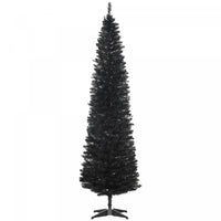 Homcom Pencil Christmas Tree, Slim Xmas Tree With Realistic Branches