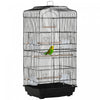 Pawhut 36\" Bird Cage For Finches, Canaries Budgies, Parrot Cage With Accessories Handle, Black