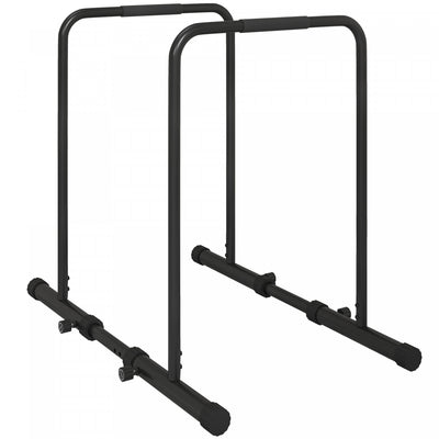 Soozier Push Up Bars Dip Station With Adjustable Height And Width For Home Gym|Soozier Station De Pompes Avec Barres De Poussee Hauteur, Largeur Reglables