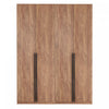Lee Modern 2-Piece Wardrobe Closet in Golden Brown Armoire