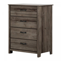 Ulysses 4-Drawer Chest Dresser Fall Oak - South Shore 