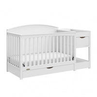 Graco Bellwood 5-in-1 Convertible Crib and Changer - White