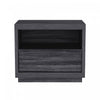 Navis Contemporary 26\" Nightstand in Charcoal Gray (1-Drawer)