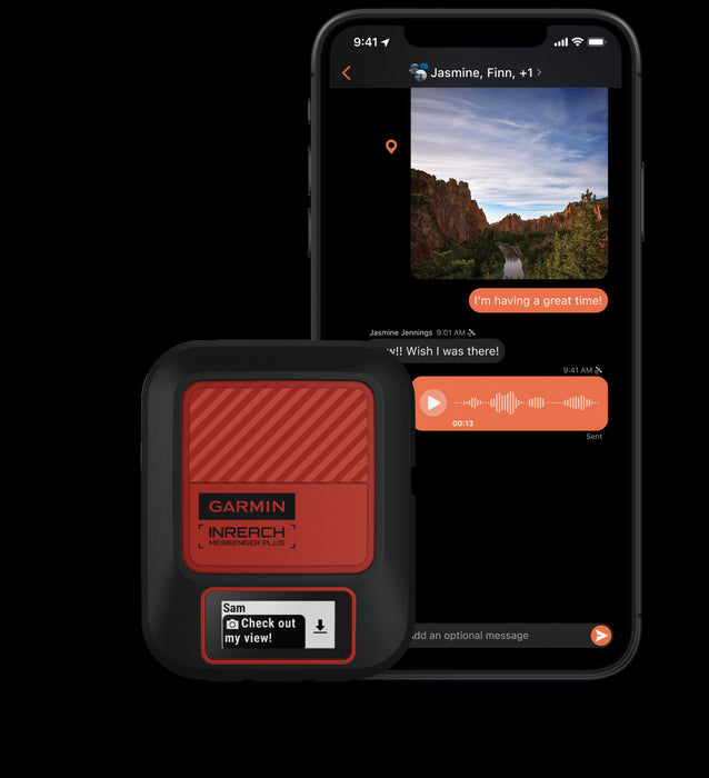 Garmin Inreach messenger Plus Satalite Communicator - 24/7 Staffed Sos Sat Com, Personal Satalite Mobile Connector, No Signal - No Problem