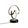 11\" Matte Black Loop Design  LED Table Lamp
