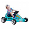 Qaba Go Kart For Kids, 6v Electric Battery Powered Ride-On Car With Music, Light, Horn, For Toddlers Boys Girs 3-5 Years, Blue