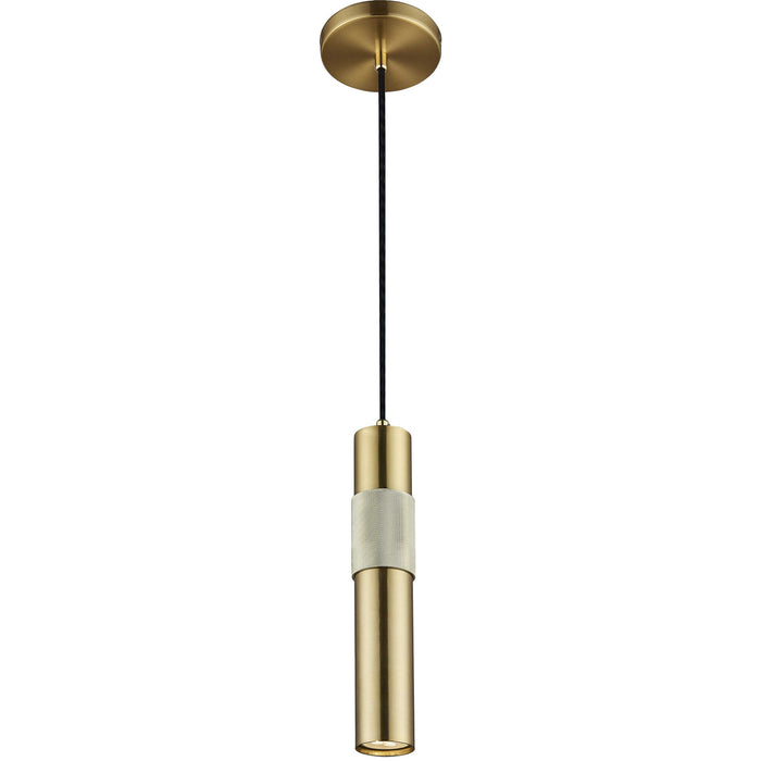Dainolite Passwell 1 Light Pendant Aged Brass Lamp