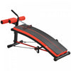 Soozier Sit Up Bench, Workout Bench Abdominal Trainer With Resistance Bands And Reverse Crunch Handle