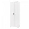 Liam Multi-Functional Storage Cabinet with Doors and Adjustable Shelves,White Accent Cabinet