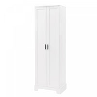 Liam Multi-Functional Storage Cabinet with Doors and Adjustable Shelves,White Accent Cabinet 