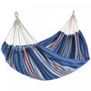 Outsunny 79\"x40\" Outdoor Hammock Bed Swing Chair, Patio Lounge Garden Camping Hiking Travel Hammock Only For Backyard, Garden, Mixed-blue