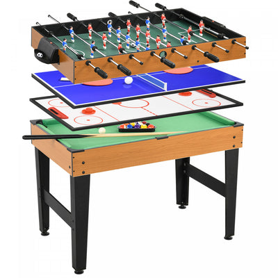 Soozier Multi-gaming Table, Tabletop Billiards Hockey Table Tennis Foosball