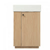 Aveline Modern Bathroom Vanity with Ceramic Sink Combo and Smart Storage, Natural