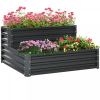 Outsunny 2 Tier Raised Garden Bed, 47