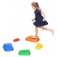 Outsunny Stepping Stones Kids, 5pcs Balance Stepping Stones For Kids, Obstacle Course Sensory Play R
