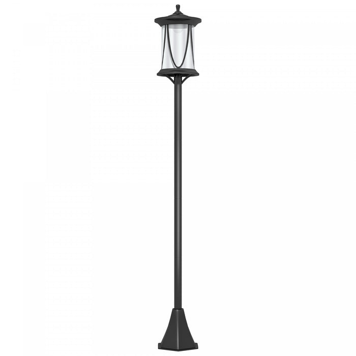Outsunny 50\" Solar Post Light, Ip44 Led Outdoor Street Light, Cool White