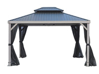 Yosemite 10x12 Double Steel Roof Gazebom Aluminum Posts
