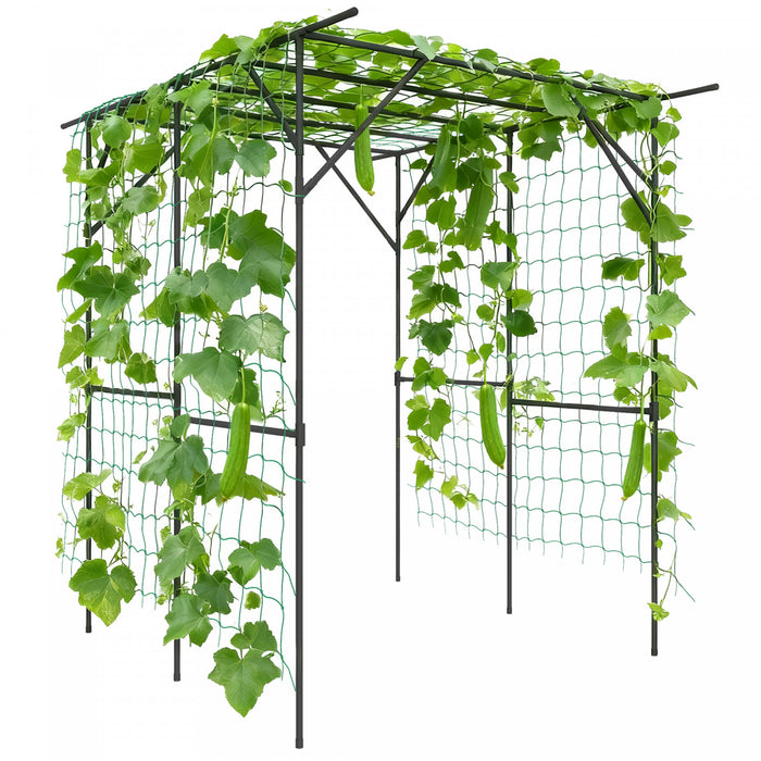 Outsunny 6.4FT Tall Garden Arch Trellis, Plant Support Trellis Archway