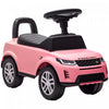 Qaba Ride on Car, Licensed Land Rover Sliding Walking Car Foot to Floor with Anti-Tip Device, Under-Seat Storage, Horn, Engine Sounds for Toddlers 18-36 Months, Pink