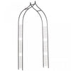 Outsunny 8ft Garden Arch Trellis For Climbing Plants, Decorative Metal Arbor For Wedding, Party, Event, Holiday, Black