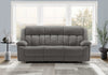 3-Seater Power Reclining Upholstered Sofa, 86\" Wide, Usb Port Included, Light Grey Fabric Recliner