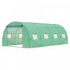 Outsunny Walk-in Tunnel Greenhouse 19 X 10 X 6.6 Ft Hoop House, Green