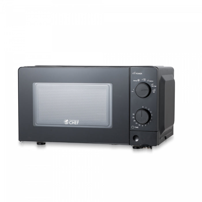 CHM Series Commercial Chef 0.6 Cu. Ft. Countertop Microwave Oven, CHM660B, Black Countertop Microwave Less 1cuft