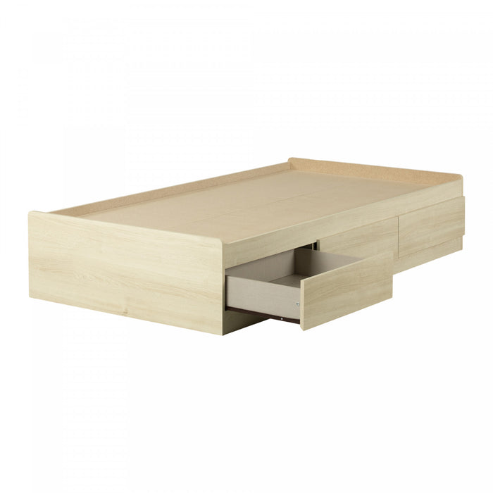 Noah 3-Drawer Mates Bed Bleached Oak - South Shore Twin Bed
