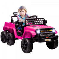 Qaba 12v Electric Powered Ride-On Car For Kids, 4wd/2wd Switchable Ride On Car With Remote Control, 