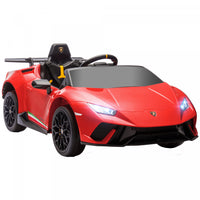 Qaba 12v Electric Powered Ride-On Car For Kids, Lamborghini Huracan Licensed Kids Car With Remote Co