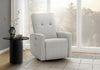 MONARCH SPECIALTIES 30" WIDE UPHOLSTERED RECLINING CHAIR, USB PORTS INCLUDED, LIGHT GREY FABRIC, CONTEMPORARY Recliner | MONARCH SPECIALTIES 30" DE LARGEUR FAUTEUIL INCLINABLE REMBOURRE, PORT USB INCLUS, TISSU GRIS CLAIR, CONTEMPORAIN
