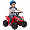 Qaba 6V Kids ATV, 4 Wheels Kids Electric Car with Handlebar Button Control, 45Mins Runtime, Max 1.2MPH, Max 55lbs Load, Kids Quad for Boys Girls 18-48 Months, Red