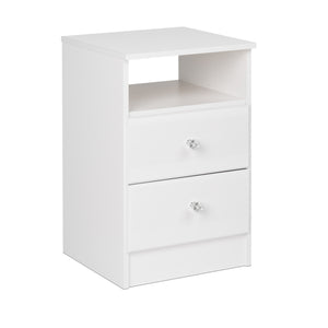 Astrid Kids 2-Drawer Nightstand - White