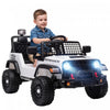 Qaba 12V Electric Car for Kids, Ride on Truck Car with Remote Control, Soft Start, 4-Wheel Suspension, Safety Belt, Lights and USB Music for Ages 2-4 Boys Girls, White