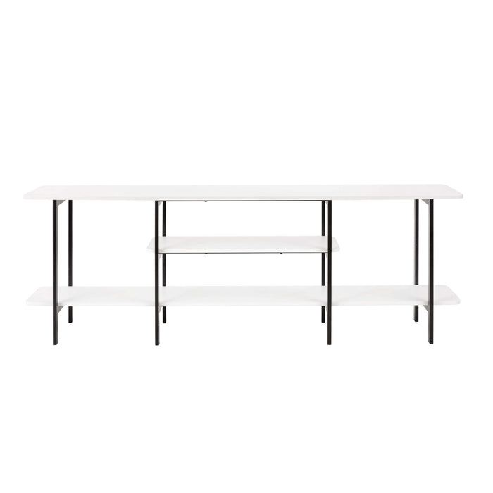 Celine Contemporary Modern 71\" Console Table in White (3-Shelf)