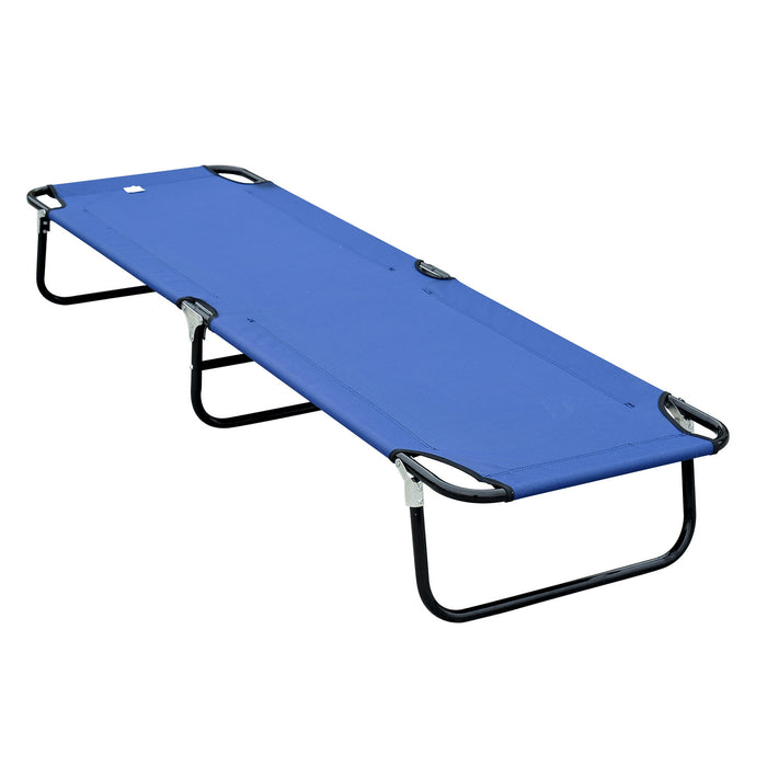 Outsunny Folding Camping Cot For Adults Portable Outdoor Sleeping Bed