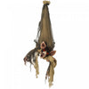 Outsunny 28\" Animated Scare Prop Hanging Bat, Indoor Halloween Decorations