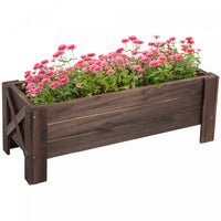 Outsunny 3.3 X 1.2 X 1.2 Ft Garden Raised Bed Planter Grow Containers For Outdoor Patio Plant Flower