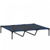 Pawhut D04-069db 48\" X 36\" X 9\" Elevated Pet Bed Raised Dog Cot With Carrying Bag, Dark Blue
