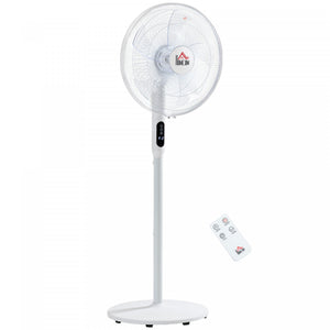 Homcom 18-inch Pedestal Fan With 18h Timer