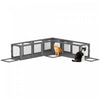 PawHut Cat Tunnel, Outdoor Cat Enclosure with Combinable Design, 8 Doors, 98\" Kitty Toys for Puppy, Pet, House, Window, Cage, Dark Grey