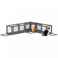 PawHut Cat Tunnel, Outdoor Cat Enclosure with Combinable Design, 8 Doors, 98