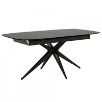 Trevin 70-94 in. Extendable Dining Table with Metal Legs (Seats 6-8) 