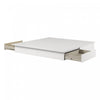 Step One Platform Bed With Drawers - Pure White