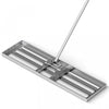 Costway Lawn Leveling Rake 36\" X 10\" Heavy Duty Level Lawn Tool For Garden Backyard/lawn Silver