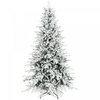HOMCOM 7ft Christmas Tree, Full Flocked Pine Tree, Easy Assembly