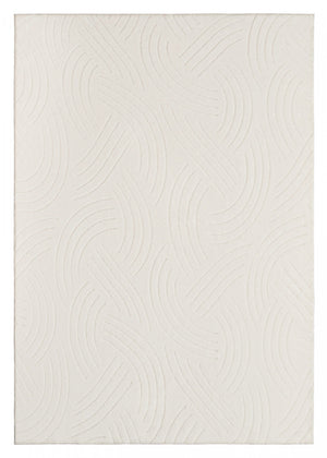 Velvet Crescent Cream Washable Shag Area Rug 5'x7' Indoor Area Rug