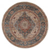 Irina Traditional 5'0\" x Area Rug in Multi Indoor Area Rug